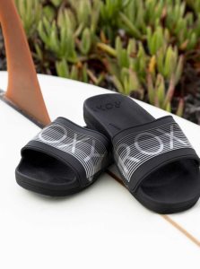 Sandales Roxy Slippy D'eau-Friendly Femme Noir | 342509JQC