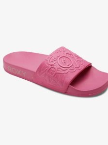 Sandales Roxy Slippy Mandala Claquette Femme Rose | 790425PJM