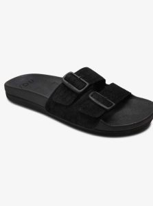 Sandales Roxy Slippy Nina Claquette Femme Noir | 536827PDR