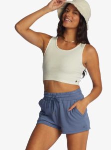 Shorts Roxy Check Out Sweat Femme Bleu | 246071CVW