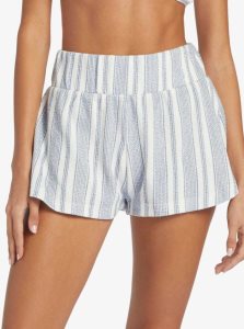 Shorts Roxy Drop A Wave Corta Sweatshirt Femme Blanche Stripes | 671423WUG