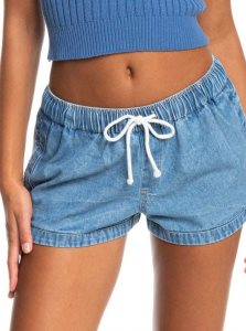 Shorts Roxy New Impossible Denim Femme Bleu | 258639VWX