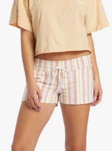 Shorts Roxy Oceanside Elasticized Femme Stripes | 295408AWH