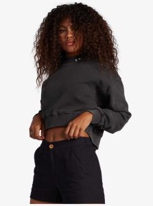 Shorts Roxy Oceanside High Waisted Corta Non-Denim Femme Noir | 036847DWH