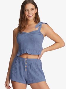 Shorts Roxy Sunset Mind Beach Femme Bleu | 487031ZHJ