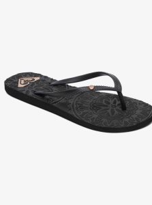Tong Roxy Antilles Sandals Femme Noir | 160378GRN
