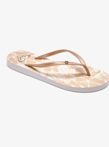 Tong Roxy Bermuda Sandals Femme Beige Blanche | 917503MKU