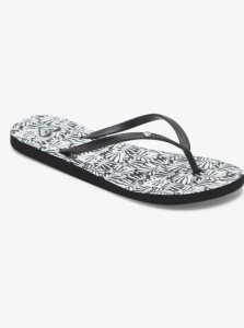 Tong Roxy Bermuda Sandals Femme Noir Noir Blanche | 436952YVJ