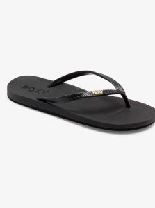 Tong Roxy Jettie Sandals Femme Noir | 401267GCT