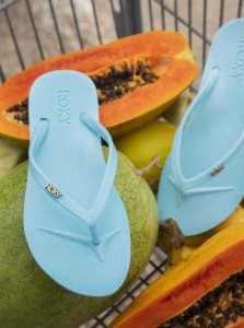 Tong Roxy Jettie Sandals Femme Turquoise Clair | 937860HBK
