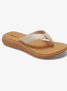 Tong Roxy Lizzie Sandals Femme Blanche | 065128ABE