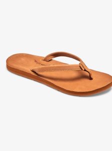 Tong Roxy Lorraine Slim Sandals Femme Marron | 397082OYC