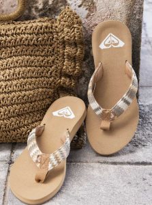 Tong Roxy Porto Raffia Femme Multicolore | 063854OHM