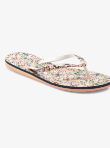 Tong Roxy Portofino Femme Bleu Marine Vert | 483625EYP