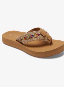 Tong Roxy Rosarito Femme Marron | 213076AKW