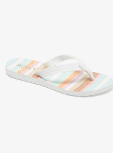 Tong Roxy Vista Loreto Femme Blanche Bleu | 625387ISJ