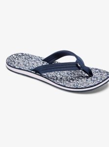 Tong Roxy Vista Loreto Femme Bleu Marine Blanche | 943107KTF