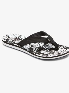 Tong Roxy Vista Loreto Femme Noir Blanche | 978615RPV