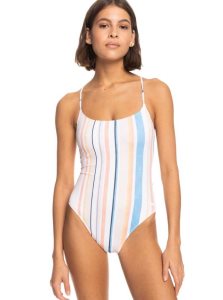 Une pièce Roxy Printed Beach Classics Swimsuit Femme Corail Marron | 812654EBF