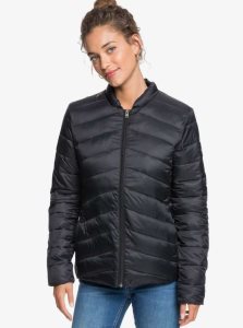 Vestes Roxy Coast Route Puffy Zip Up Femme Grise Foncé | 263857NBW