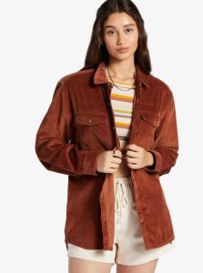 Vestes Roxy Let It Go Long Sleeve Corduroy Shirt Femme | 836015ZWB