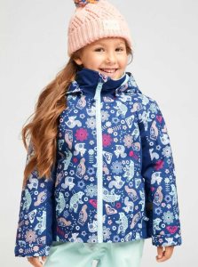 Vestes Snowboard Roxy 2-7 Snowy Tale Insulated Femme Bleu | 860732IWB
