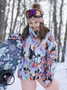 Vestes Snowboard Roxy 4-16 Jetty Insulated Femme Noir | 065128DHG