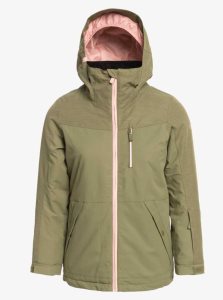 Vestes Snowboard Roxy 4-16 Presence Insulated Parka Femme Vert Foncé | 965408CYW