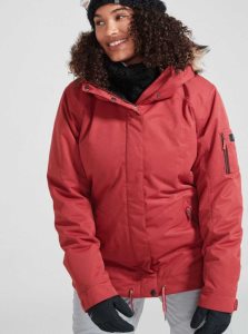 Vestes Snowboard Roxy Meade Insulated Femme Rouge Foncé | 597436LKT
