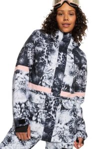 Vestes Snowboard Roxy Ritual Insulated Femme Noir Fleur | 693728FVM