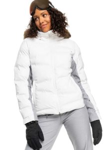 Vestes Snowboard Roxy Snow Storm Insulated Femme Blanche | 843176FQO